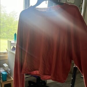 Project Social T Red Crop Sweatshirt